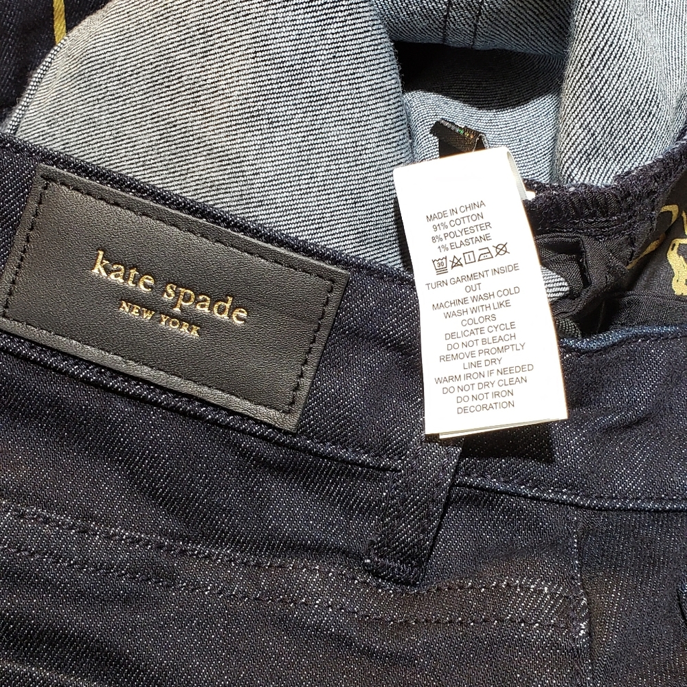 NWT Kate Spade Poppy Embroidered Jean - Picture 8 of 8